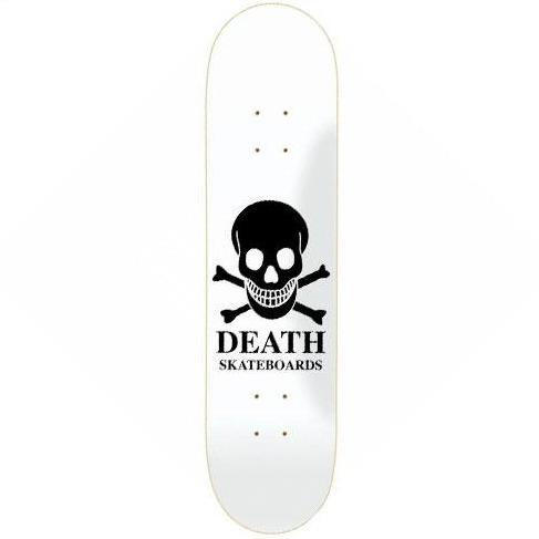 Death Skateboards OG Logo Skateboard Deck 8.0", White