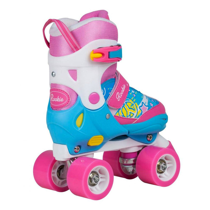 Rookie Adjustable Kids Roller Skate Fab - Pink/Blue Kids Skates Rookie 