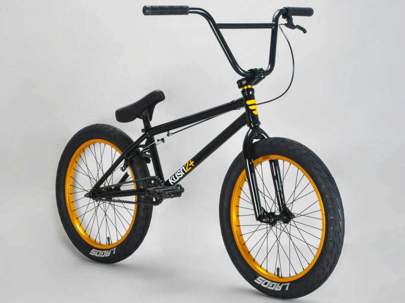 Mafia Bikes Kush 2+ 20" Complete BMX Bike, Black/Gold