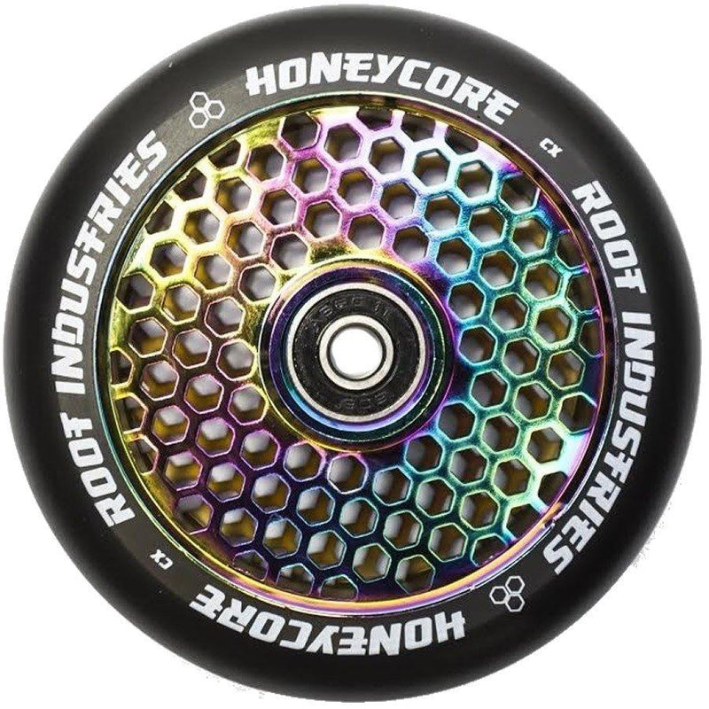 Root Industries Scooters Honeycore Stunt Scooter Wheels 110mm, Black/Neochrome Stunt Scooter Root Industries 