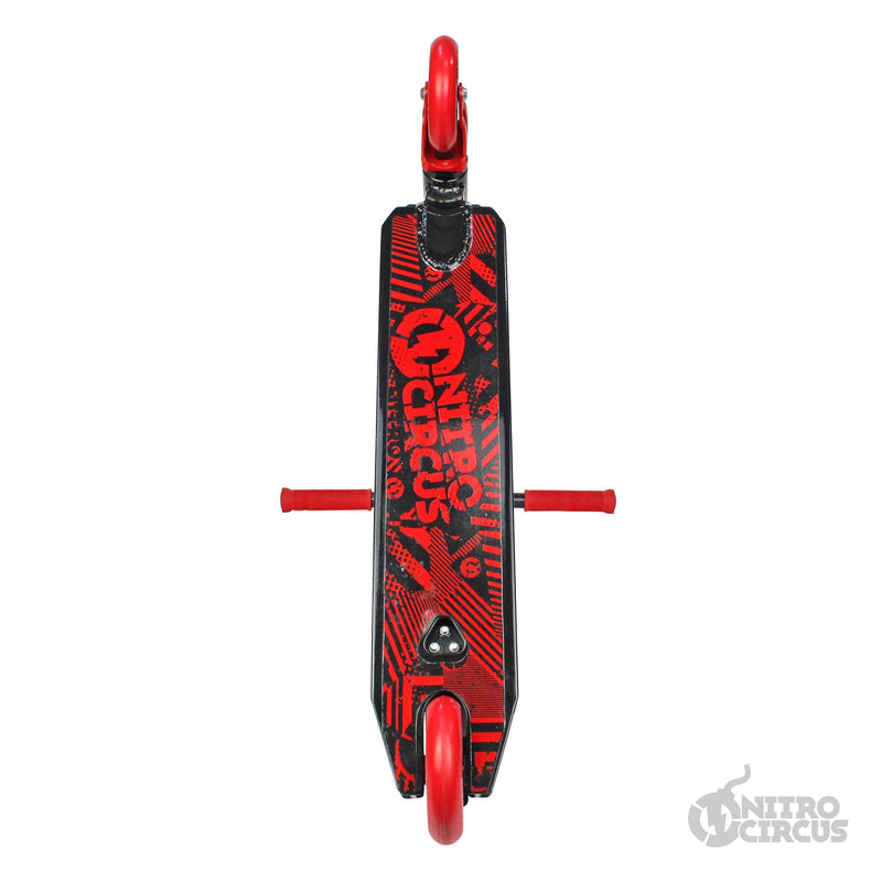 Nitro Circus Scooter CX3 Complete Stunt Scooter, Gloss Black/Red Complete Scooter Nitro Circus 