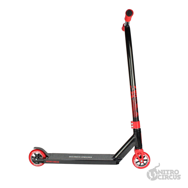 Nitro Circus Scooter CX3 Complete Stunt Scooter, Gloss Black/Red Complete Scooter Nitro Circus 