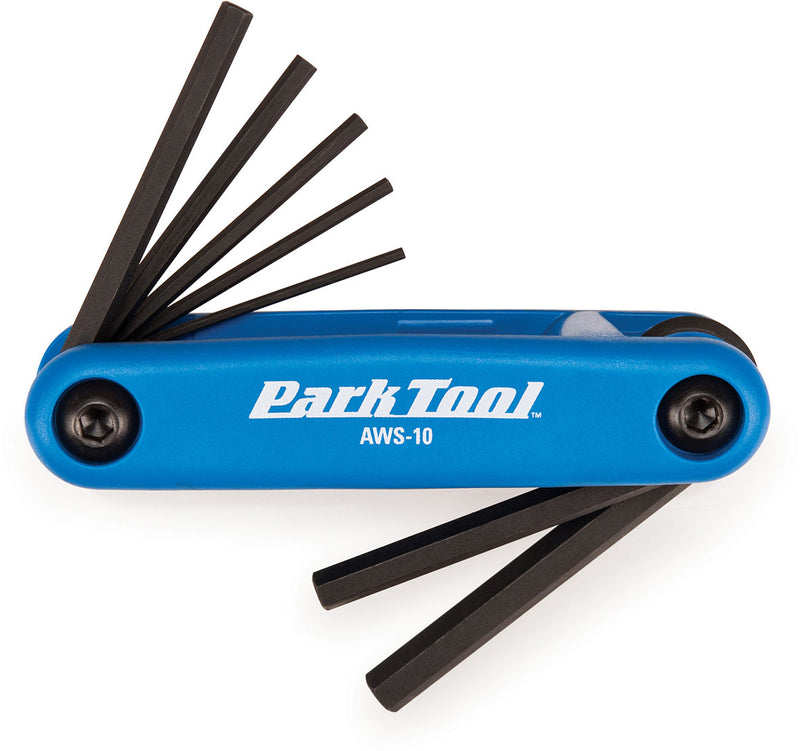 Park Tool AWS-10 Folding Up Hex Wrench Allen key Set, Blue
