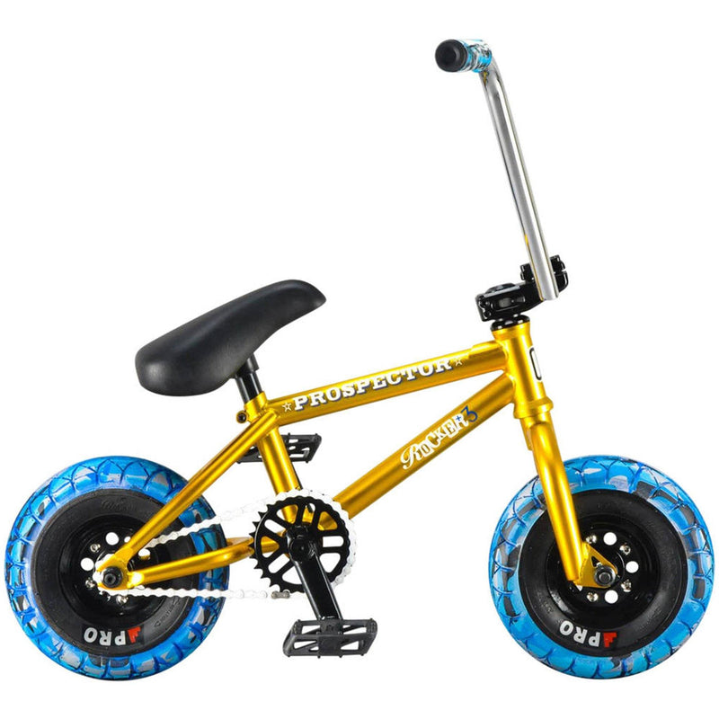 Rocker Mini BMX Reggie Prospector Bike - Gold/Blue Mini BMX rocker mini bmx 