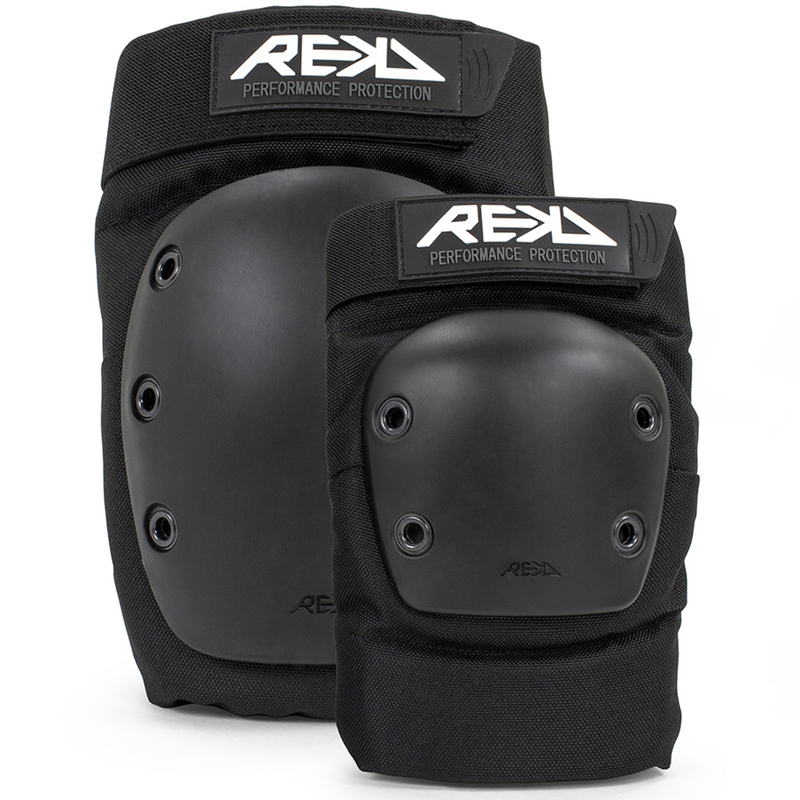 REKD Protection Ramp Skate Double Pad Set, Black/Black
