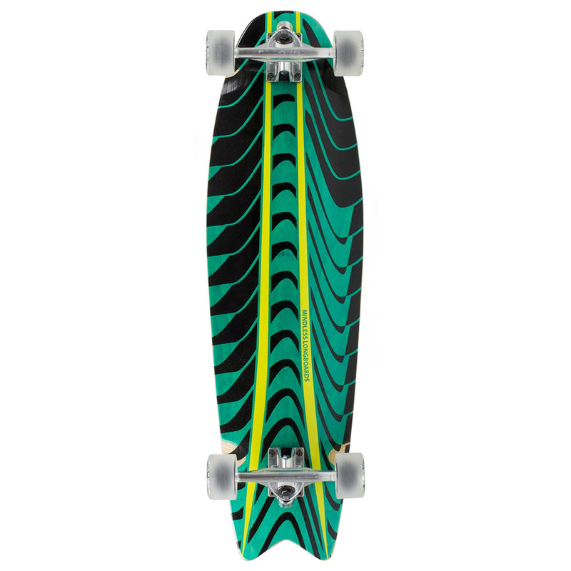 Mindless Rogue Swallow Tail Complete Longboard- Green longboards Mindless 