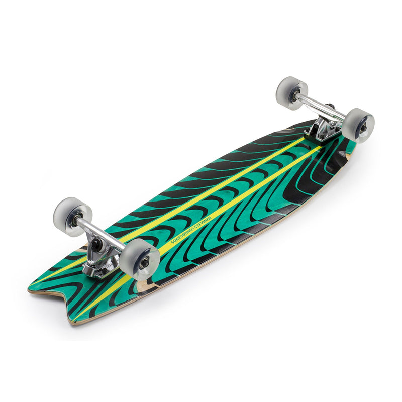 Mindless Rogue Swallow Tail Complete Longboard- Green longboards Mindless 