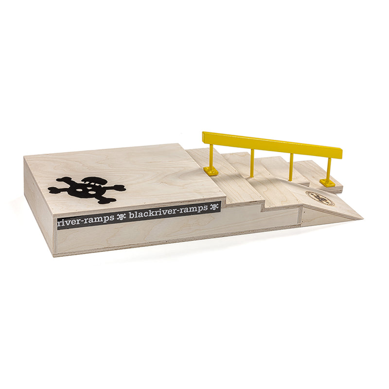 Blackriver Fingerboard Ramps Stair set With Square Rail 2 Foot Long