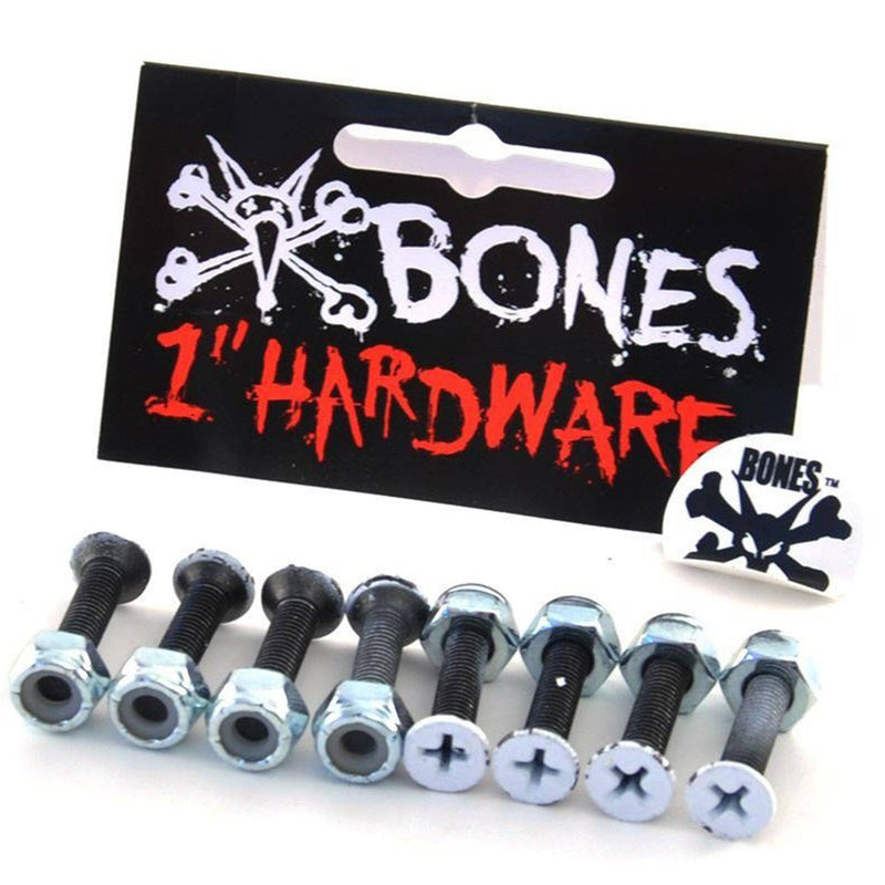Bones Skateboard Hardware Vato 1'' Phillips (pack of 8) Skateboard Bones 