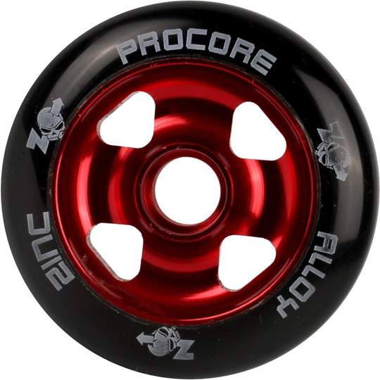 Zinc Scooter Pro Core Scooter Wheels 100mm, Red